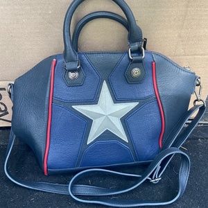 Loungefly marvel Disney captain America cross body bag purse